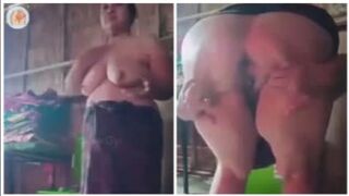 ရေချိုးပြီးစ အန်တီကြီးအလှ