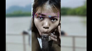 မှုတ်ခိုင်းပြီး ပါးစပ်ထဲမှာပြီးလိုက်တာ